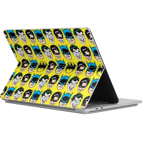 DC Comics Batman Vintage Character Pattern - Joker and Robin Surface Laptop Studio Skin